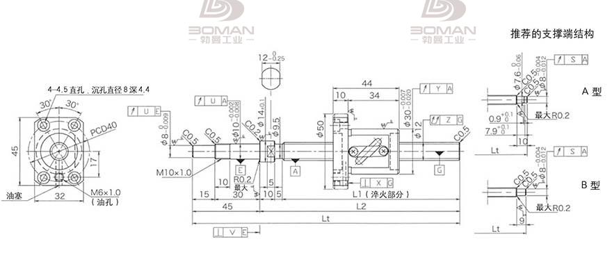 KURODA GP1205DS-BALR-0300B-C3S 黑田丝杆价格高吗