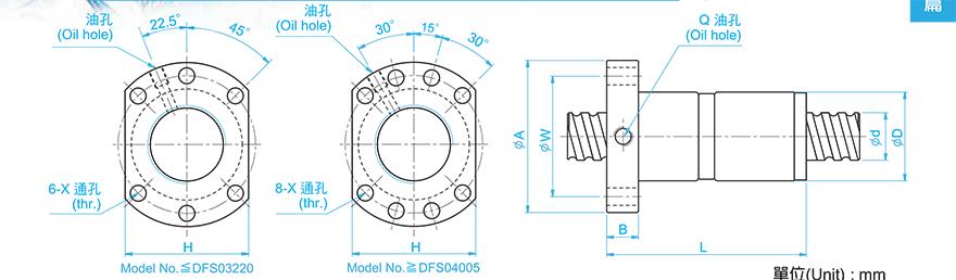 TBI DFS02010-3.8 tbi滚珠丝杠选型样本